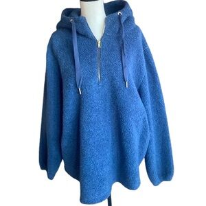 Loft Blue Sherpa Hoodie XL